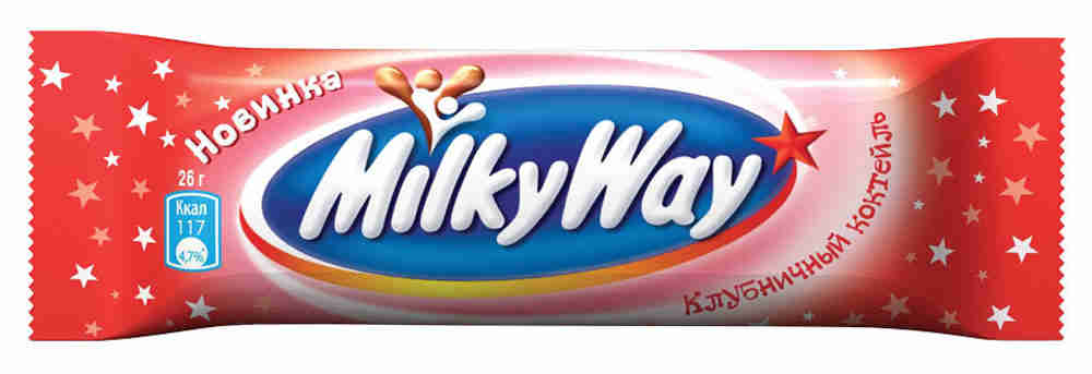 Шоколадный батончик Milky Way Клубничный коктейль 26 г