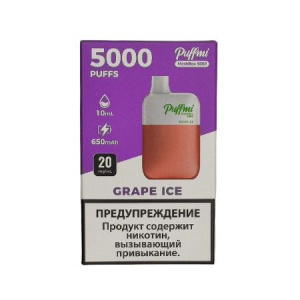 Одноразовый POD PUFFMI DX5000 MeshBox - Grape Ice Gold