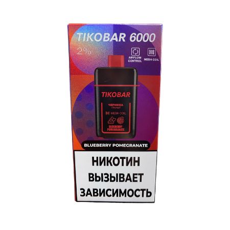 Одноразовый Pod TIKOBAR 6000 - Blueberry Pomegranate