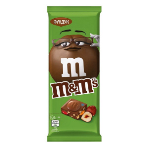 Шоколад M&M`s молочный с фундуком и разноцветным драже 122 г