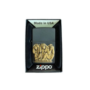 Зажигалка бензиновая ZIPPO 29409 Three Monkeys