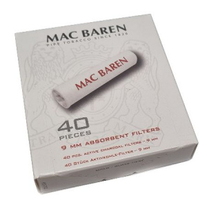 Фильтры трубочные MAC BAREN 9мм 40шт