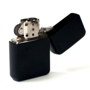 Зажигалка бензиновая FARO (под Zippo) чёрный лёд Z16