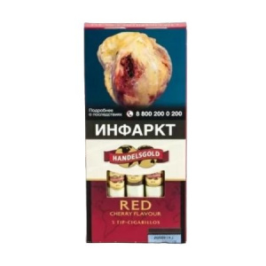 Сигариллы с мундштуком Handelsgold TIP 5 (шт) - Red/Вишня