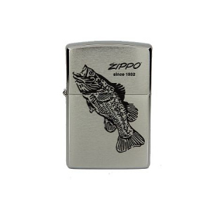 Зажигалка бензиновая ZIPPO 200 Black Bass