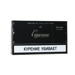 Сигареты с/ф Cigaronne Royal Slims XL Black 