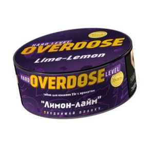 Табак для кальяна Overdose 25 гр - Lime-Lemon/ Лимон-лайм