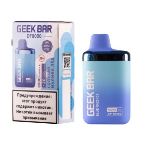 Одноразовый Pod Geek Bar DF8000 - Голубая Малина Лёд