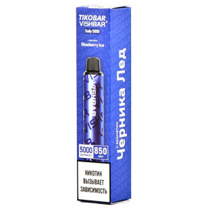 Одноразовый Pod TIKOBARxVISHBAR 5000 - Blueberry Ice