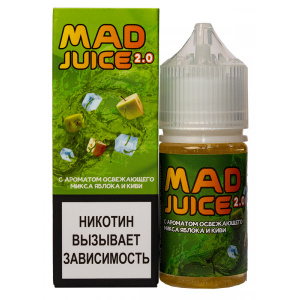 Жидкость MAD JUICE 2.0 Salt - Освежающий Микс Яблоко и Киви, 30 мл