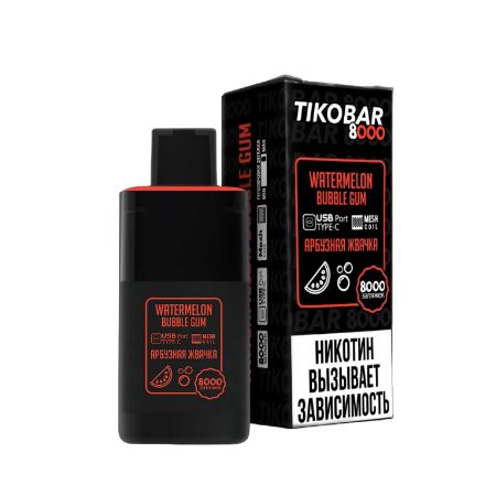 Одноразовый Pod TIKOBAR 8000 - Watermelon Bubblegum