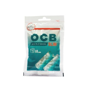 Фильтры для самокруток OCB Slim Menthol 6мм 150шт (пакет)