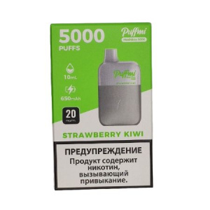 Одноразовый POD PUFFMI DX5000 MeshBox - Strawberry Kiwi Silver