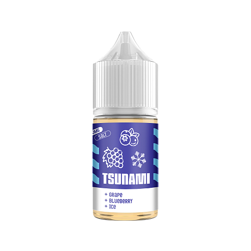 Жидкость Tsunami Salt - Grape Blueberry Ice (МТ)