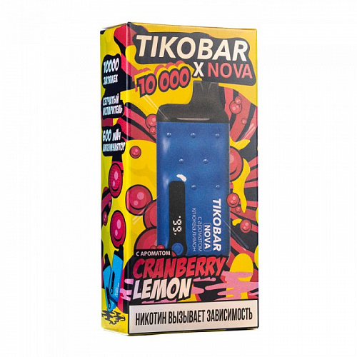 Одноразовый Pod Tikobar NOVA X10000 - Cranberry Lemon