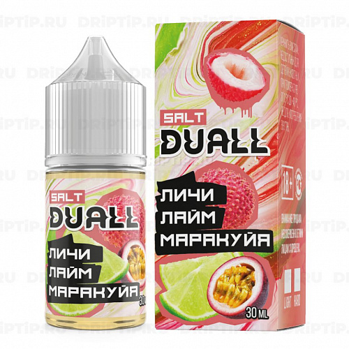 Жидкость DUALL SALT - Личи, лайм, маракуйя